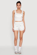 High Waist Cargo Pocket Sweatshorts