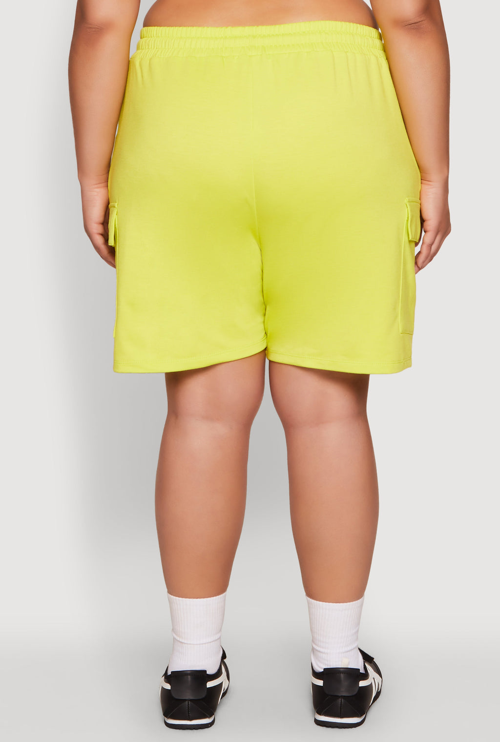 Plus Size Drawstring Cargo Pocket Sweatshorts