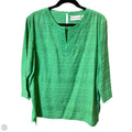Top 3/4 Sleeve By Alfred Dunner In Green, Size: 14