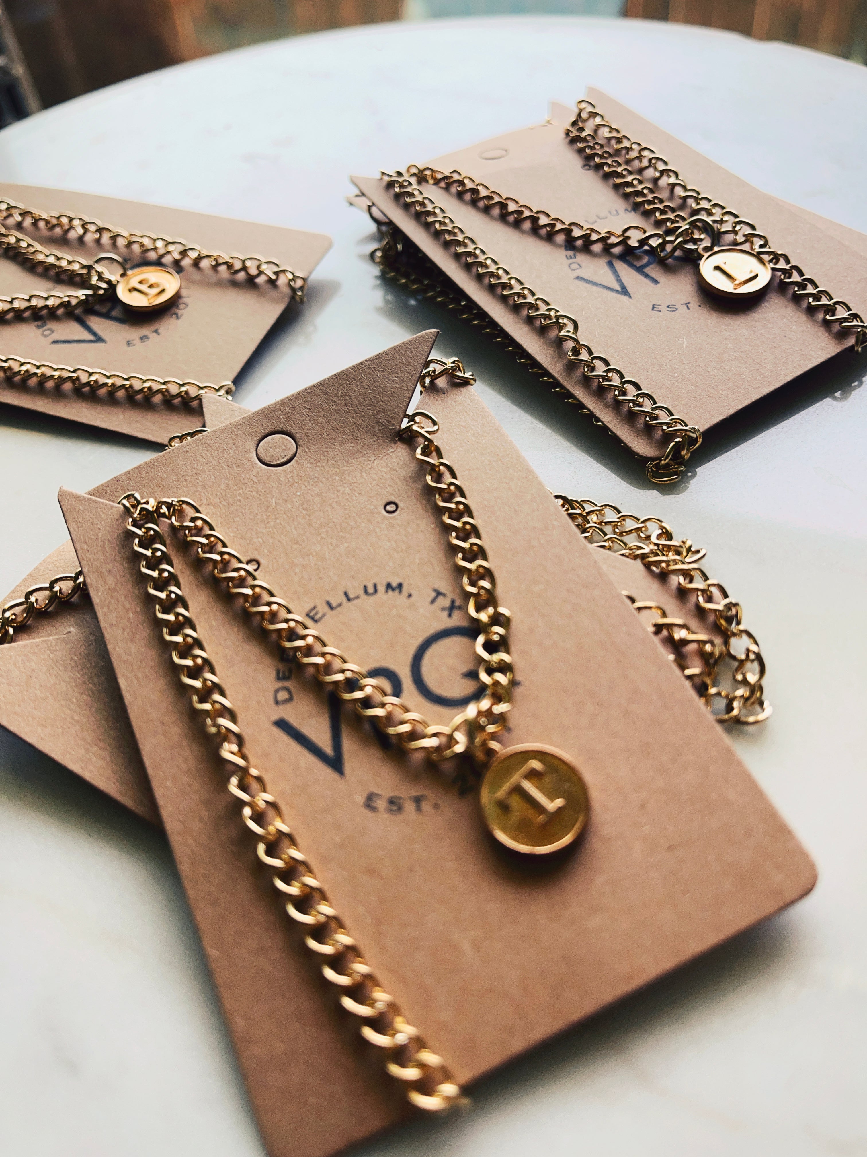 Gold Initials Collection Necklace