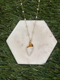Conch Necklace with Pearls