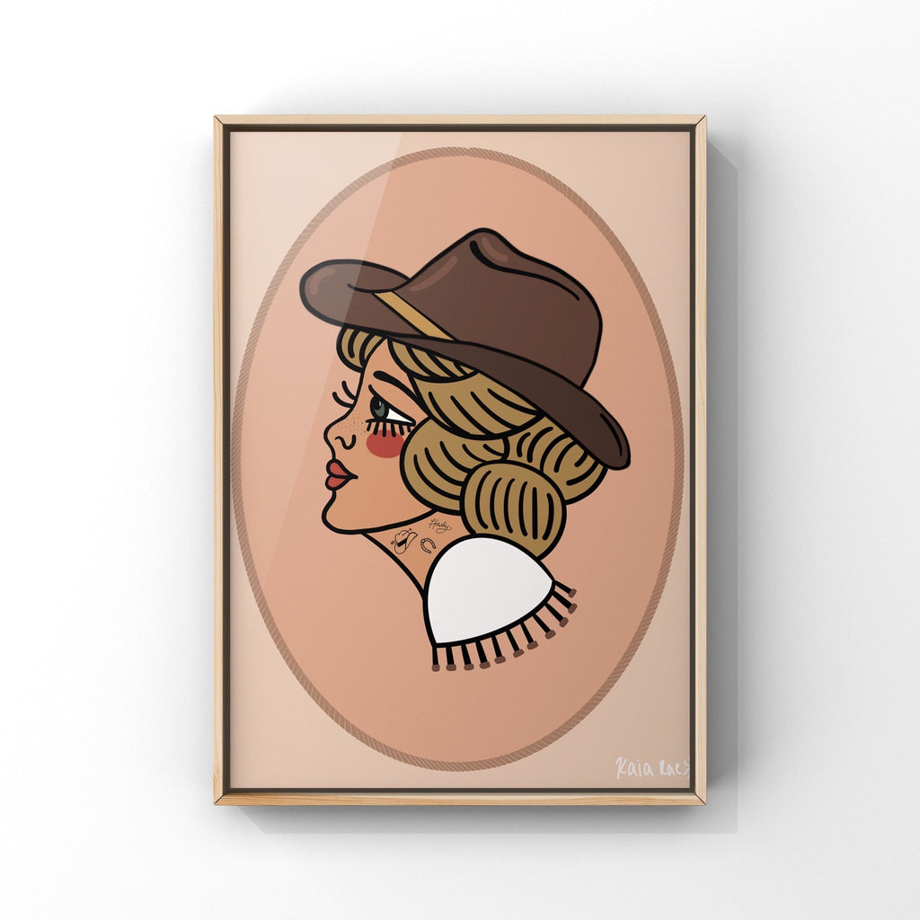 Traditional Cowgirl Print