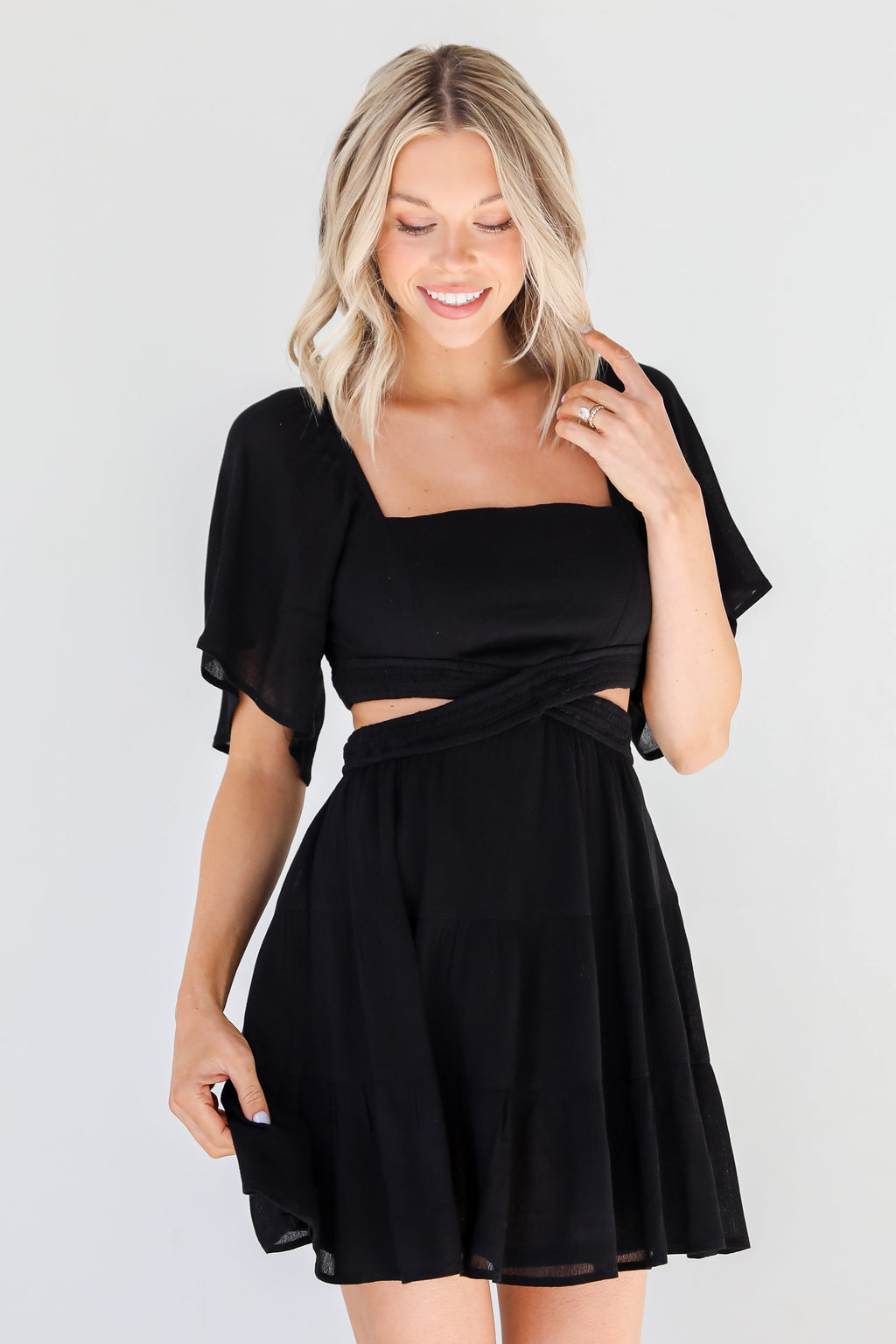 Cutout On The Town Mini Dress