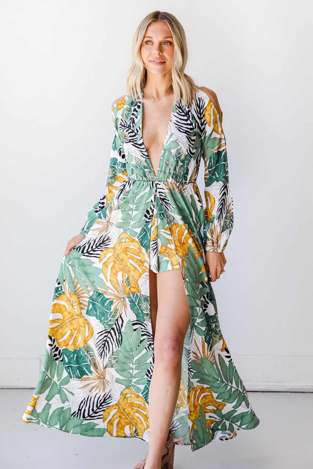 Travel To The Tropics Romper
