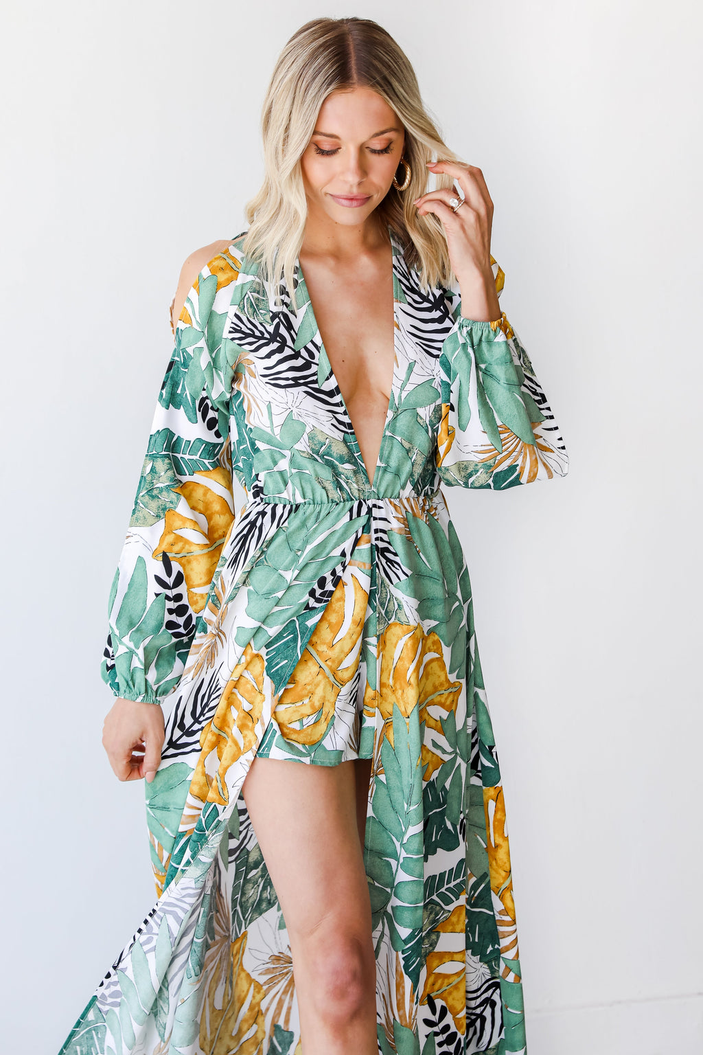 Travel To The Tropics Romper