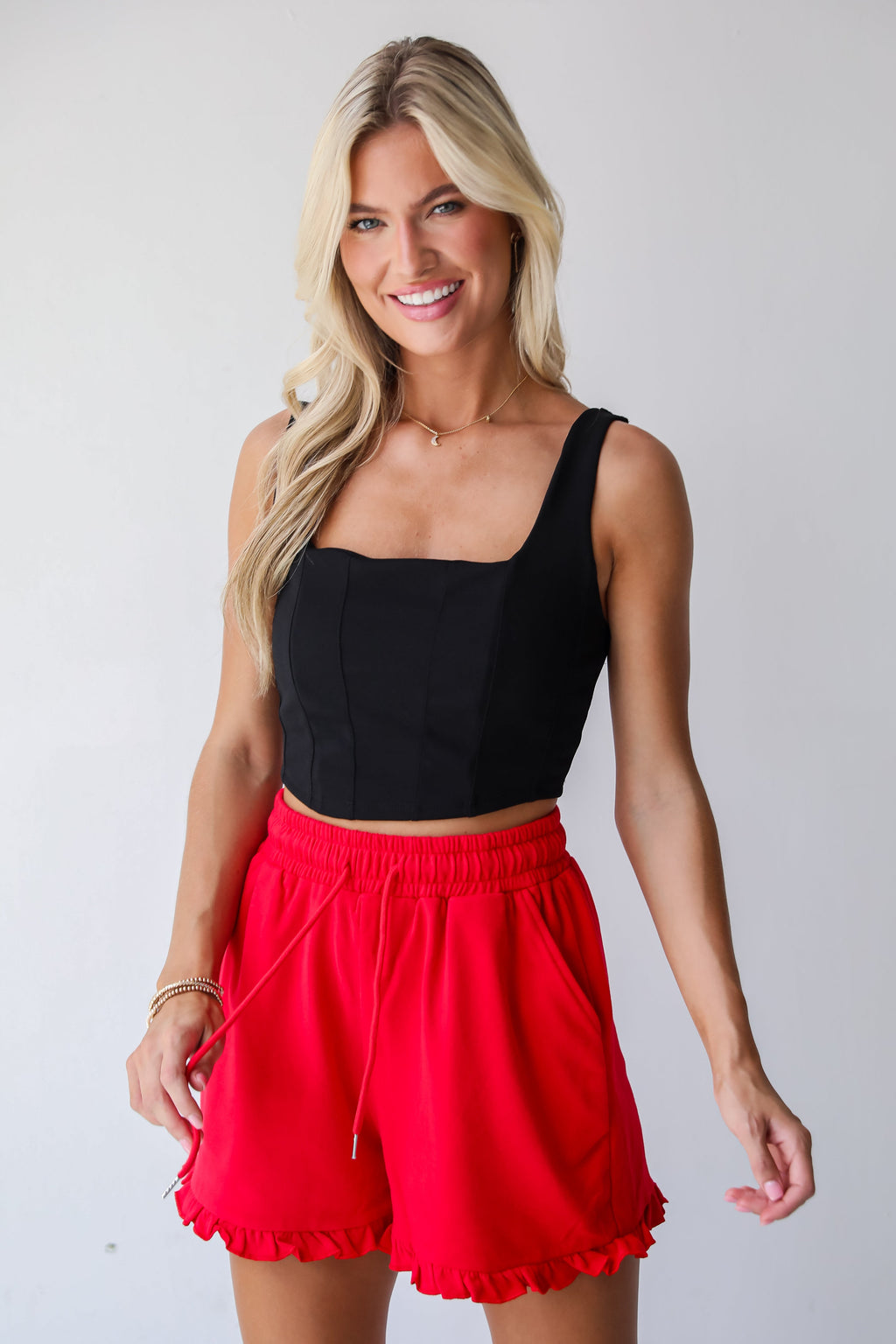 FINAL SALE - Touchdown Ruffle Shorts